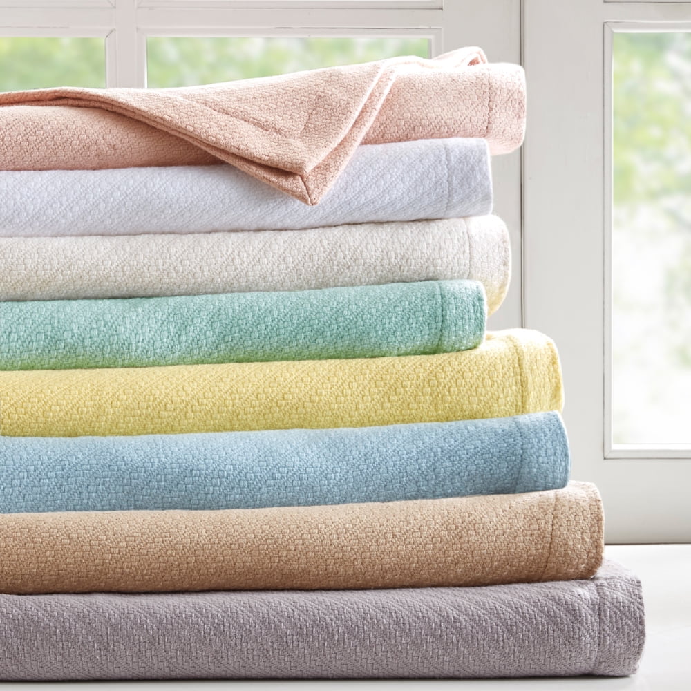 Full Size Blush Cotton Machine Washable Blanket
