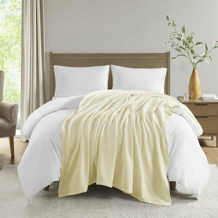 Home Essence Liquid Cotton Super Soft Lightweight Blanket, Full/Queen, Ivory