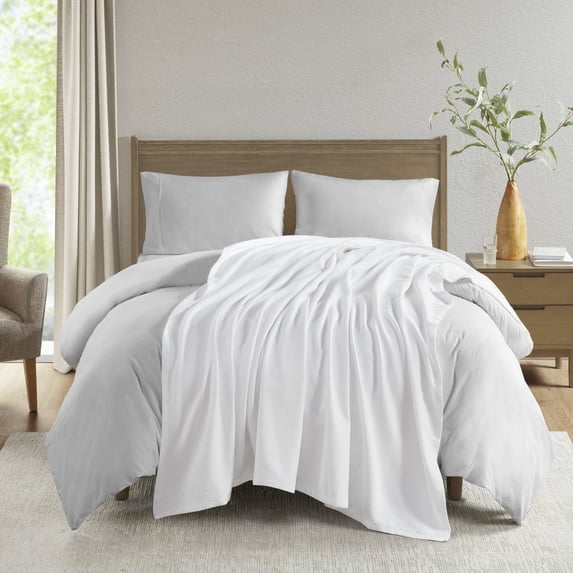 Madison Park Liquid Cotton Super Soft Lightweight Blanket, King - White