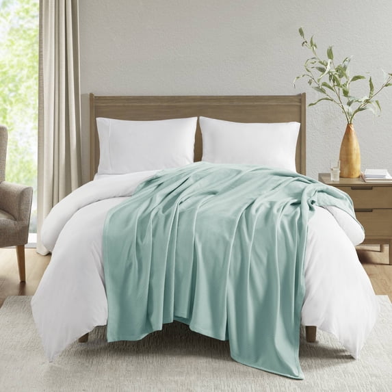 Home Essence Liquid Cotton Super Soft Lightweight Blanket, Twin, Gray