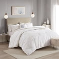 thumbnail image 1 of Home Essence Madeline 4 Piece Microsculpt Comforter Set, King/Cal King, White, 1 of 13