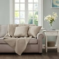 thumbnail image 1 of Home Essence Mansfield Oversized Quilted Throw, Khaki, 1 of 4