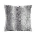 thumbnail image 1 of Madison Park Zuri 20x20" Faux Fur Square Pillow - Grey, 1 of 3