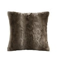 thumbnail image 1 of Madison Park Zuri 20x20" Faux Fur Square Pillow - Tan, 1 of 3