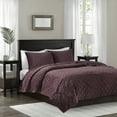 thumbnail image 1 of Home Essence Mercer Faux Velvet Reversible 3 Piece Coverlet Set, 1 of 6