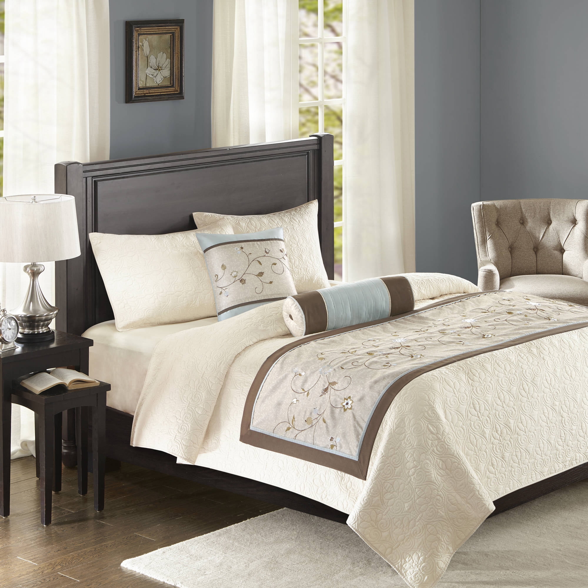 Home Essence Monroe Bedscarf and Pillow Set