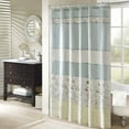 Home Essence Monroe Embroidered Shower Curtain
