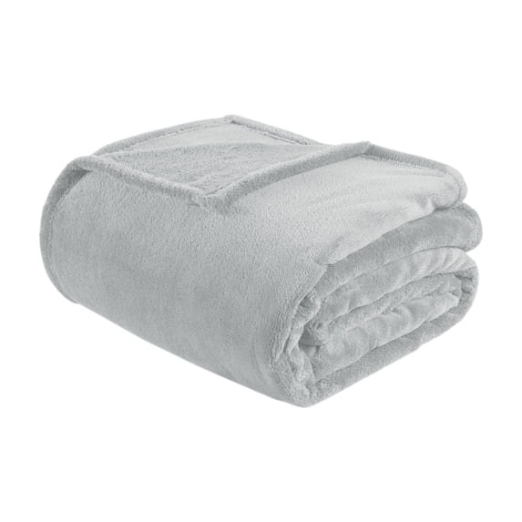 Home Essence Oversized Microlight Plush Bed Blanket, King, Gray