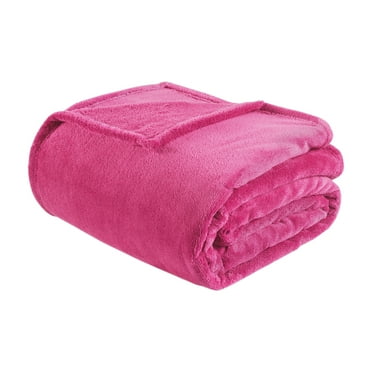 Home Essence Oversized Microlight Plush Bed Blanket, King, Pink