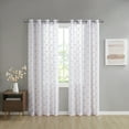 thumbnail image 1 of Home Essence Pratt Cherry Single Sheer Grommet Top Window Panel Curtain, 54” X 96”, 1 of 6