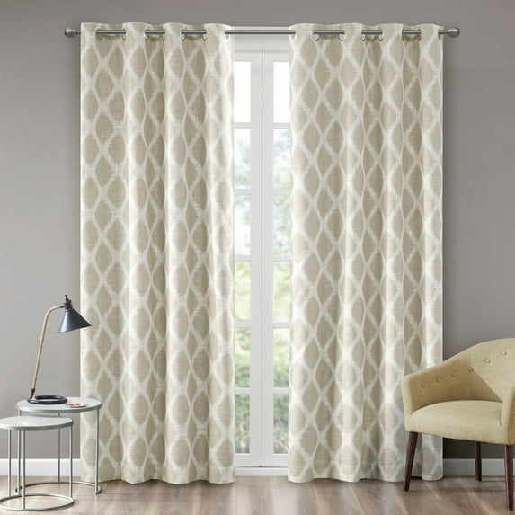 Home Essence Printed Grommet Blackout Curtain Panel, 50.00" x 84.00"