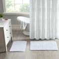 thumbnail image 1 of Home Essence Ritzy 100% Cotton Solid Tufted 2 Piece Bath Rug Set, White, 1 of 5