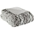 thumbnail image 1 of Home Essence Ruched Fur Throw, 1 of 4