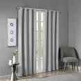 thumbnail image 1 of Home Essence Rune Printed Heathered Blackout Curtain, Machine Washable Curtain Window Panel, Grey, 50" x 54", 1 of 10