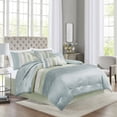 thumbnail image 1 of Home Essence Salem 7 Piece Comforter Set, Queen, Green, 1 of 11