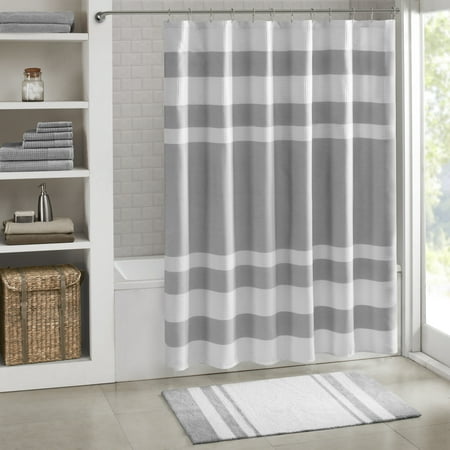 Home Essence Spa Cotton Striped Tufted Reversible Bath Rug