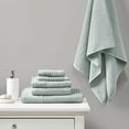 thumbnail image 1 of Home Essence Spa Waffle Jacquard 6 Piece Towels Set, Aqua, 1 of 5
