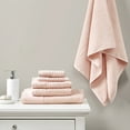 thumbnail image 1 of Home Essence Spa Waffle Jacquard 6 Piece Towels Set, Pink, 1 of 12