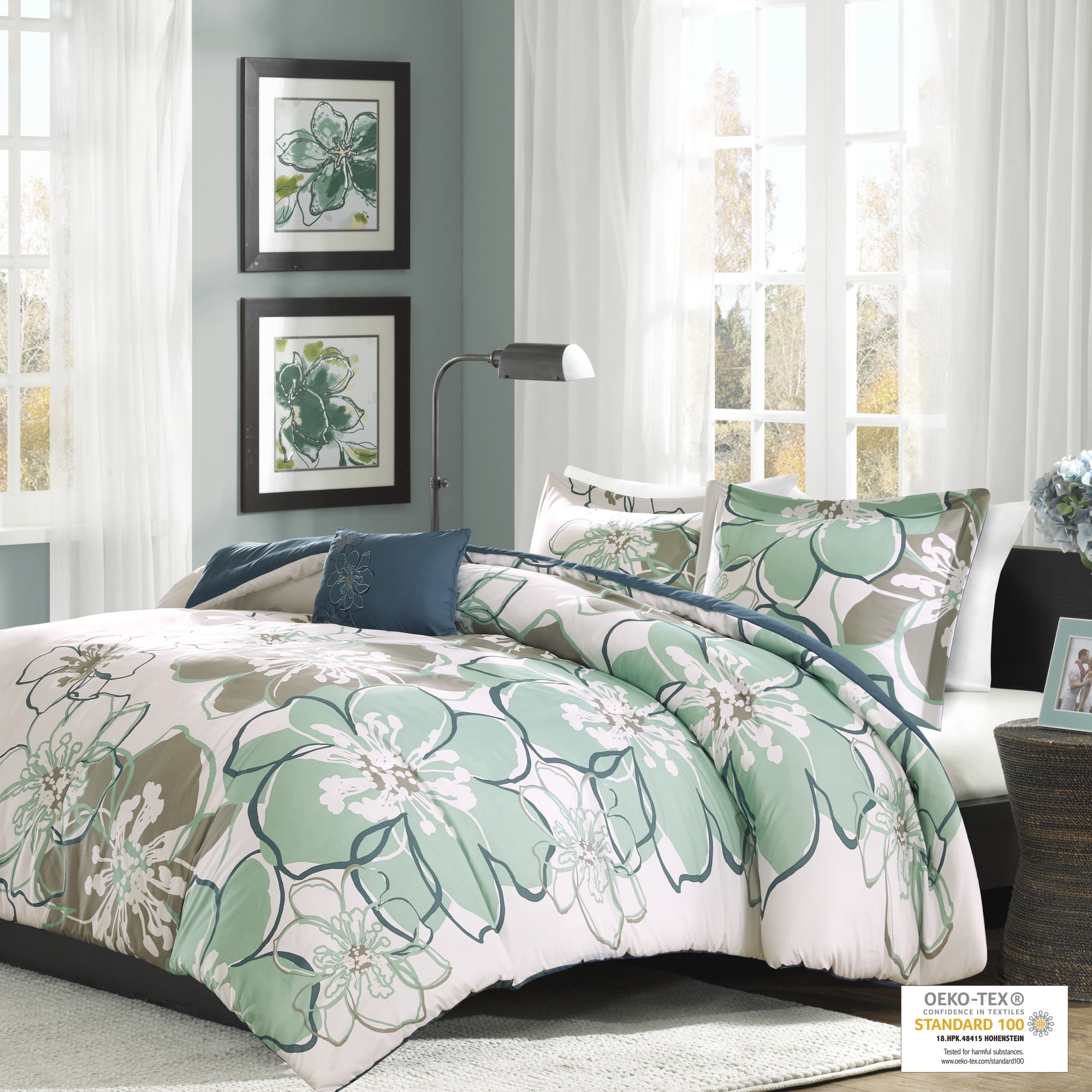 Home Essence Teen Kelly Printed Duvet Cover Bedding Set