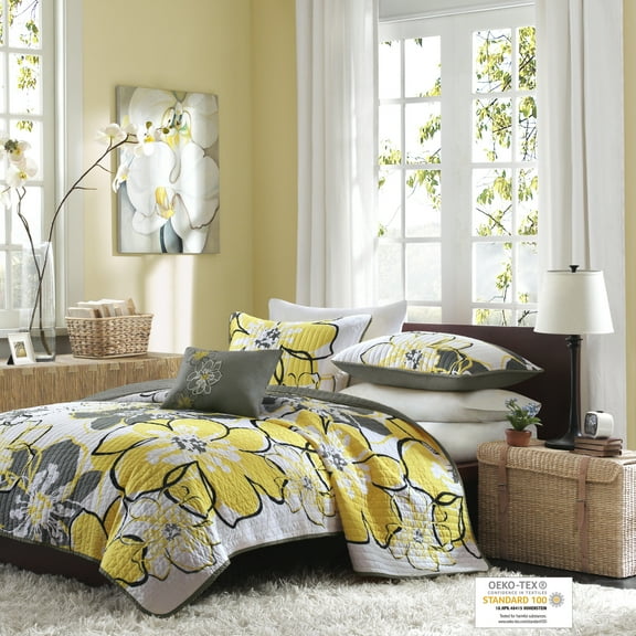 Home Essence Teen Kelly Printed Quilted Coverlet Bedding Set