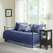 Home Essence Vancouver 6 Piece Reversible Daybed Cover Set, Blue