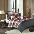 thumbnail image 1 of Home Essence Warren 6 Piece Herringbone Duvet Cover Set, King, Red, 1 of 8