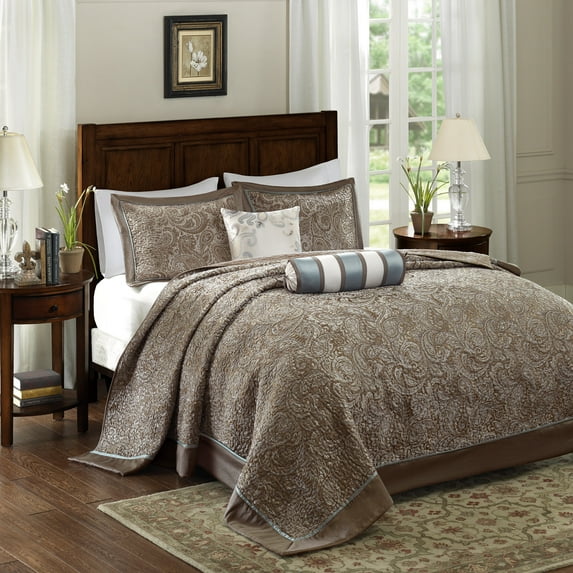 Home Essence Whitman 5 Piece Jacquard Bedspread Set