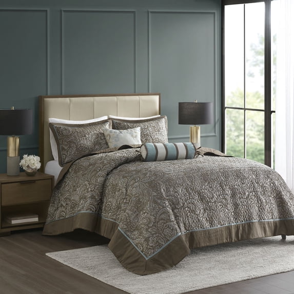 Home Essence Whitman 5 Piece Jacquard Bedspread Set