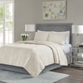 thumbnail image 1 of Home Essence Wiley 3 Piece Reversible Coverlet Set, King/Cal King, Cream, 1 of 6