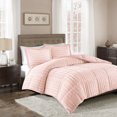 thumbnail image 1 of Home Essence York Faux Fur 3 Piece Solid Comforter Set, 1 of 3