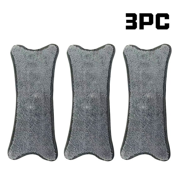 Home Essentials 3/6/12pcs Replacement Mop Pads For Butterfly Mop / X-Shape Mop, Washable Mop Head, Multifunctional Microfiber Cleaning Pads For Wall, Floors And Glass A