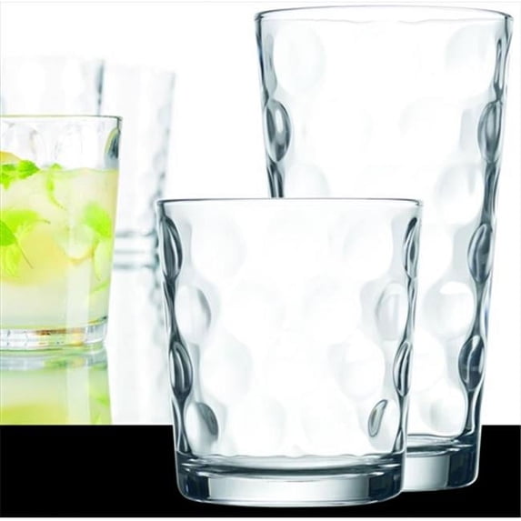 Home Essentials 9648 Home Essential Eclipse 16 Piece Drinkware Set - Pack of 2