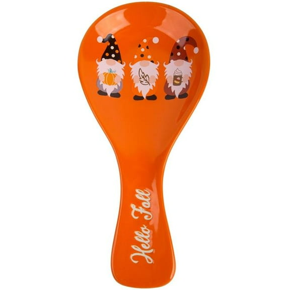 Home Essentials & Beyond 94068 11 in. Orange Gnome Harvest Spoonrest for Unisex