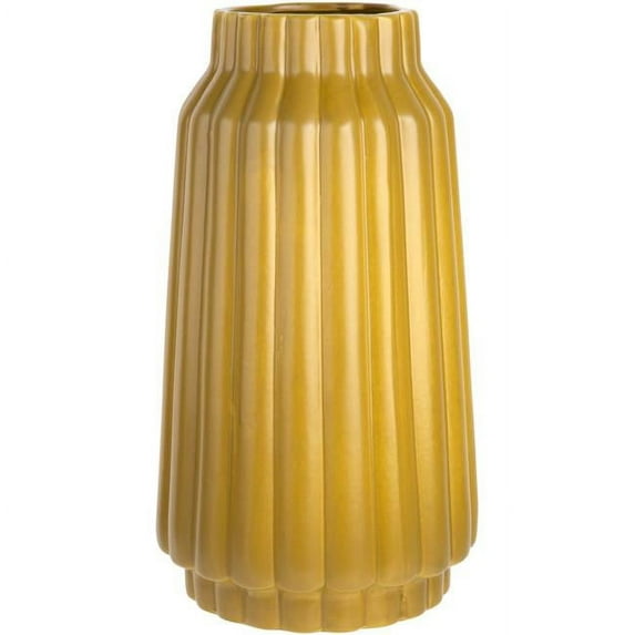 Home Essentials & Beyond 23699 12.75 in. Mustard Vase