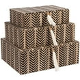 thumbnail image 1 of Home Essentials & Beyond 23873 Chevron Water Hyacinth Storage Box, Set of 3, 1 of 1