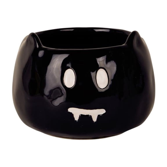 Home Essentials & Beyond 92148 29 oz Black Cat Bowl with Fangs for Unisex - Set of 2