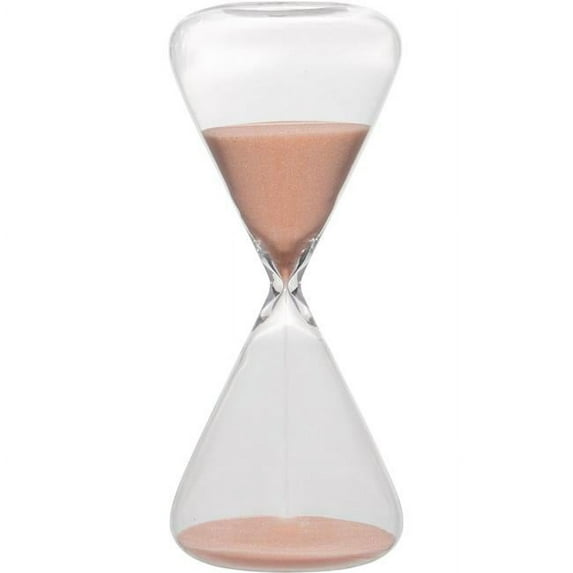 Home Essentials & Beyond 8 in. Triangle Hourglass Blush Sand Timer