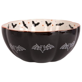 Home Essentials & Beyond 90907 9.3 in. Bats Candy Bowl with Rim for Unisex