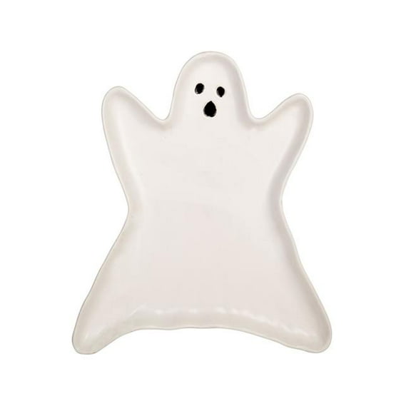 Home Essentials & Beyond 97068 9.3 in. White Ghost Plate for Unisex