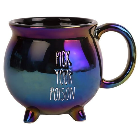 Home Essentials & Beyond 96891 20 oz Black Sent Footed Cauldron Mug for Unisex