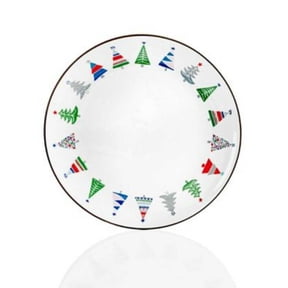 Home Essentials Festive Tree Border Salad Plate (Multi)