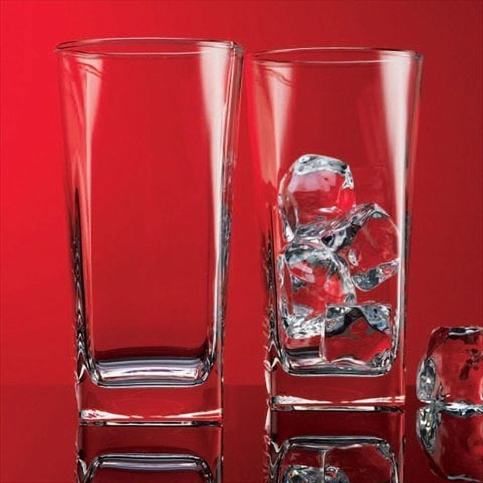 Home Essentials and Beyond Red Series Bubble Highball Glass, Clear, 17 oz - 4 count