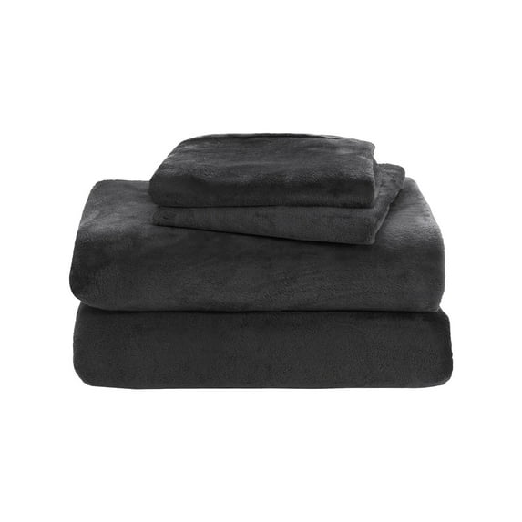 Home Extra Soft Velvet Plush Queen Micro Fleece Sheet Set | Deluxe Microplush Non Pilling Sheets, Deep Pocket | Lavish Sherpa Velvet Luxe Collection