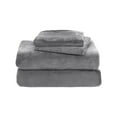 thumbnail image 1 of Home Extra Soft Velvet Plush Queen Micro Fleece Sheet Set | Deluxe Microplush Non Pilling Sheets, Deep Pocket | Lavish Sherpa Velvet Luxe Collection, 1 of 7