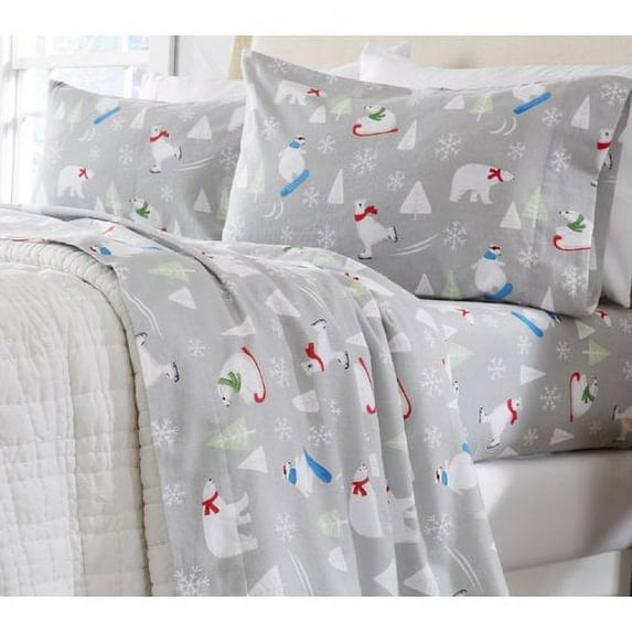 Home Fashion Designs Extra Soft Printed Flannel Sheet Set