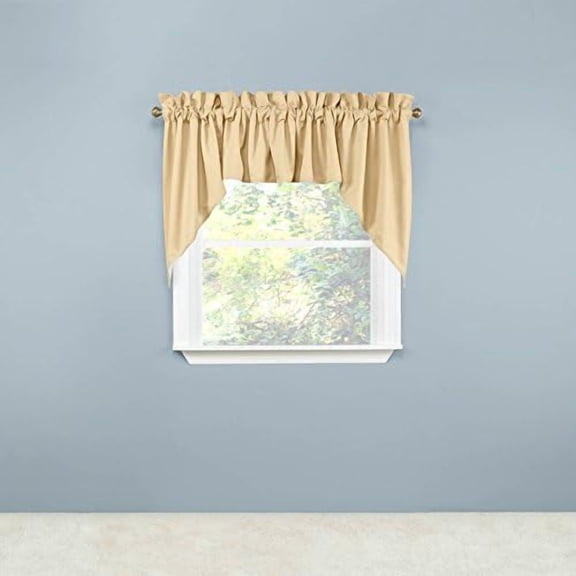 Home Fashion Emmett 3Piece Lined Swag Set, 102 X 63,Sand,102" X 63"