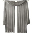thumbnail image 1 of Home Fashions Athena Faux Crushed-Silk Window Curtain Panel and Valance Set, 52"x84" (2 Panels) & 1 Valance, Sterling, 1 of 7
