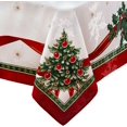 thumbnail image 1 of Home Fashions Villeroy & Boch Toy''s Delight Christmas Wrinkle Resistant Fabric Tablecloth, Holiday Table Decor, 60"x102" Rectangle, Multi, 1 of 6