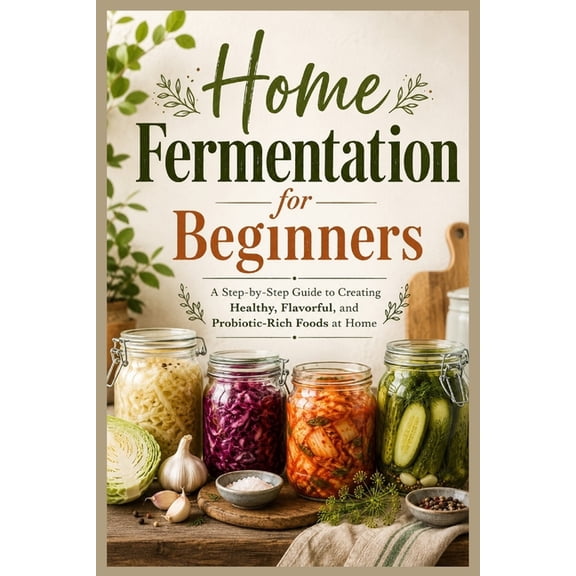Home Fermentation for Beginners: A Step-by-Step Guide to Creating Healthy, Flavorful, and Probiotic-Rich Foods at Home, (Paperback)