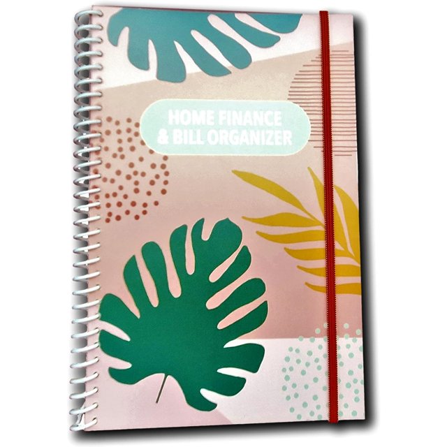 Home Finance & Bill Organizer with Pockets (Leaves On )